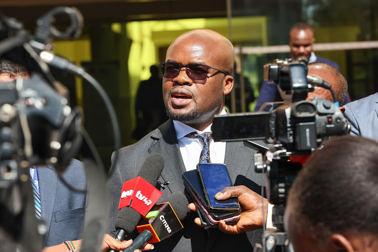 Internal Security and National Administration PS Raymond Omollo during the launch of the revised Kenya Coordinated Border Management Program (KCBMP) on Monday, March 4, 2024.