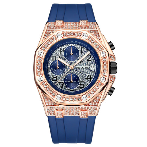 Title 3, Vintage Personality Diamond-studded Large Dial ...