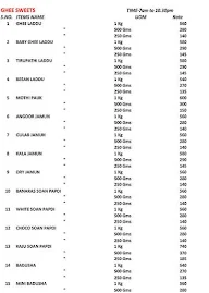 Loiee Mithai & Rasoi menu 3