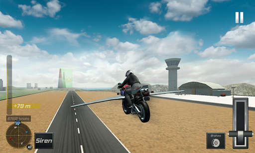 Flying Police Bike Simulator