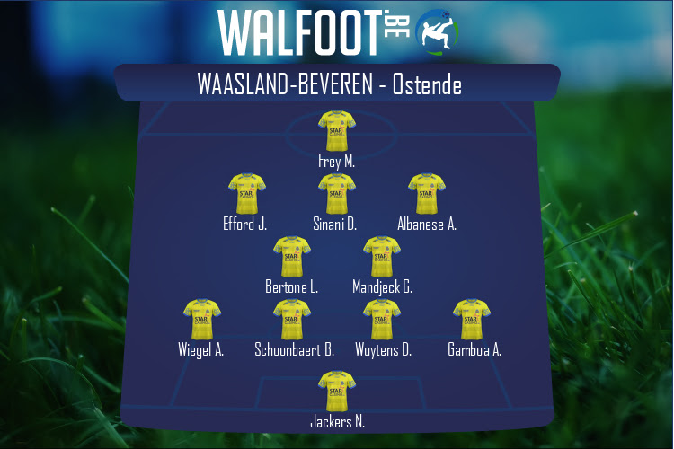 Composition SK Beveren | SK Beveren - Ostende (24/11/2020)