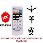 Remote Điêu Khiên Quat Đa Năng Rm - F989 Cho Tât Ca Dong Quat Ban Quat Treo Tương Quat Trân