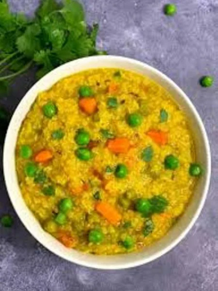 Vegetable Khichdi (Moong Dal)