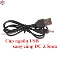 Cáp Nguồn Usb Sang Jack Dc 3.5Mm ( 5V - Jack Nhỏ )