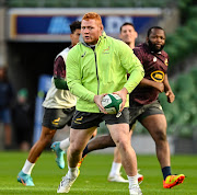 4 November 2022; Steven Kitshoff during the South Africa captain's run at the Aviva Stadium in Dublin. 