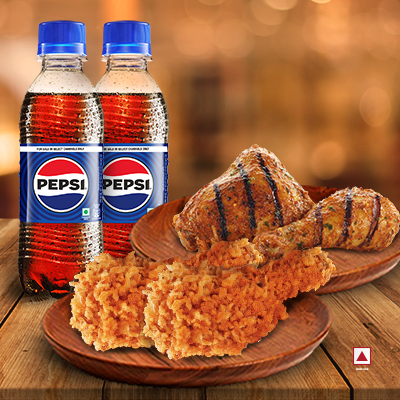 2pc Arabic Grilled Chicken+2pc Peri Peri Fried Chicken+2 Pepsi 250ML