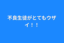 不良生徒がとてもウザイ！！