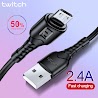 Dây Cáp Sạc Twitch Cổng Micro Usb 2.4A Hỗ Trợ Sạc Nhanh