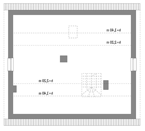 Lawendowe pole - M215 - Rzut poddasza do indywidualnej adaptacji (47,6 m2 powierzchni użytkowej)