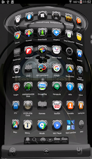 Lastest Next Launcher Theme glas black APK for PC