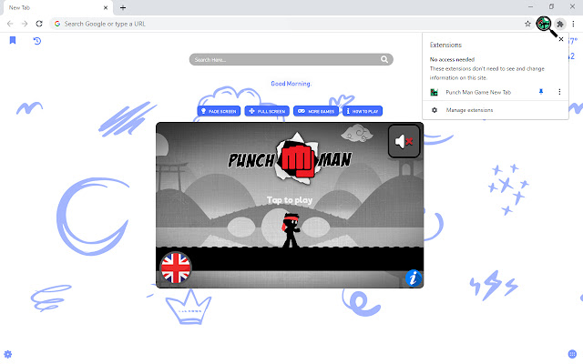 Punch Man Game New Tab