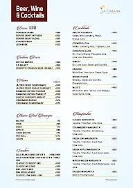 La Cabana menu 1