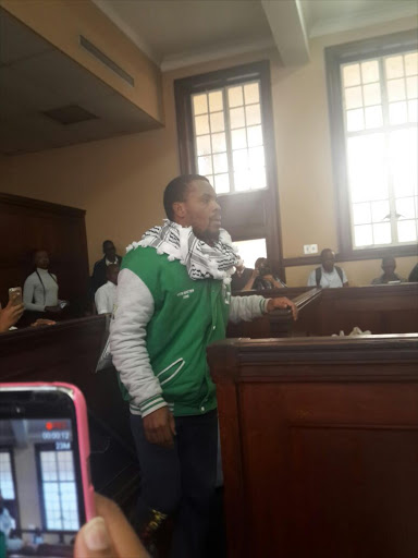 Mcebo Dlamini appears in court. Picture Credit: Julia Madibogo