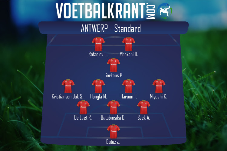 Opstelling Antwerp | Antwerp - Standard (08/11/2020)