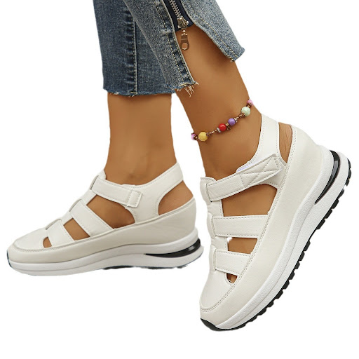 Title 4, Summer Wedge Baotou Hollow Womens Breathable S...