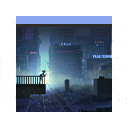 Cyberpunk - looking down the city Chrome extension download