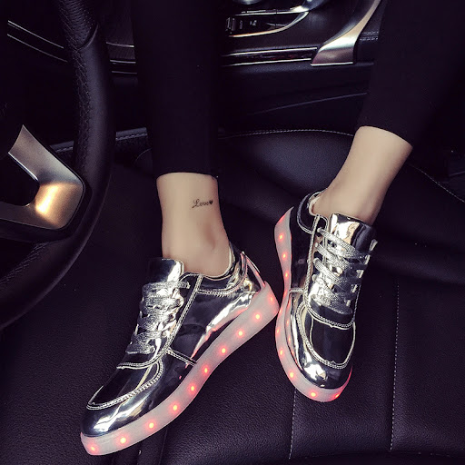Title 7, LED Light Up Shoes with USB Charging. Fluoresce...