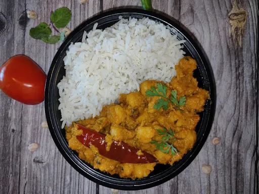 Chole Masala Rice Bowl