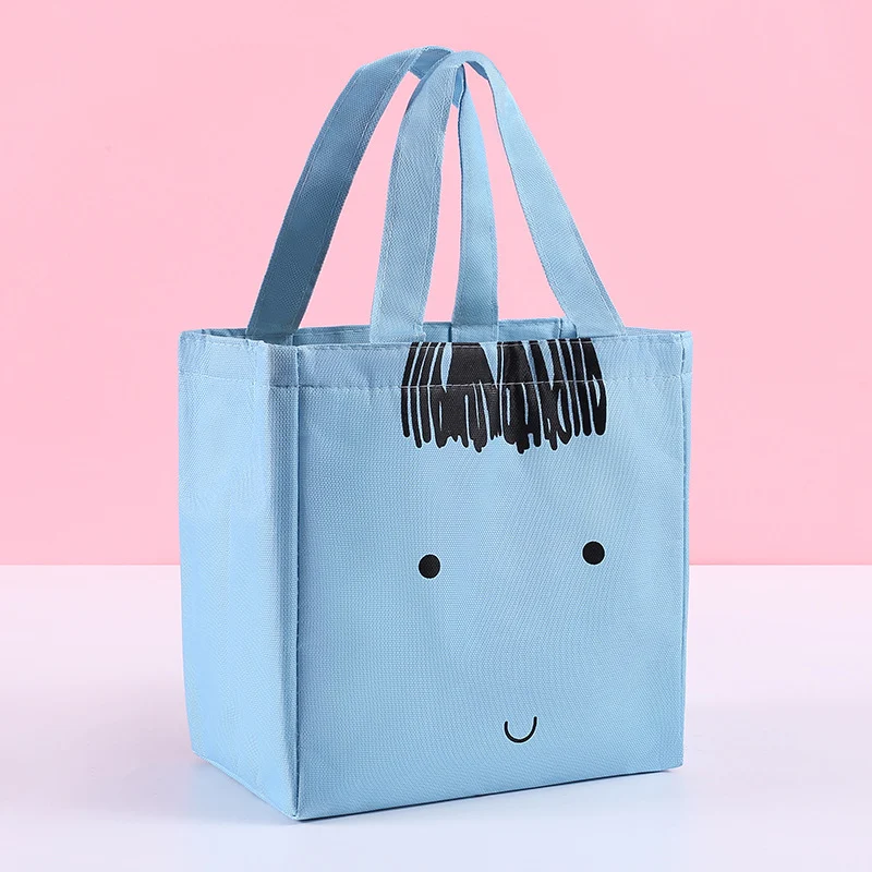 Creative Cartoon Oxford Cloth Portable Insulated Lunch Bag keeps your food fresh and organized, perfect for work, school