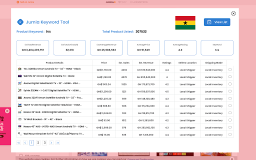 Robotdorm - Jumia Keyword Tool