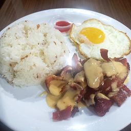 Cheesy Bacsilog