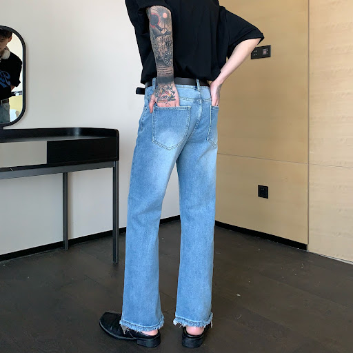 Title 6, Mens Summer Thin Style Jeans Trousers with str...