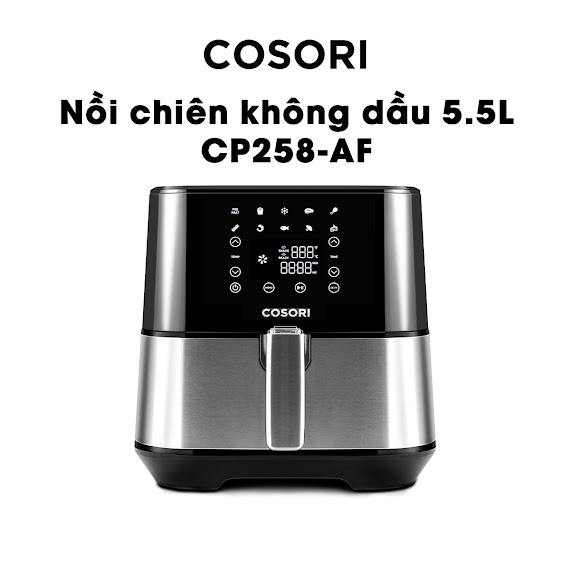 Nồi Chiên Không Dầu 5.5L Cosori Cp258 - Af Ram - Hàng Chính Hãng