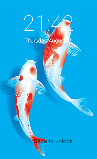 Koi fish lock screen japanese koi fish 3D locker