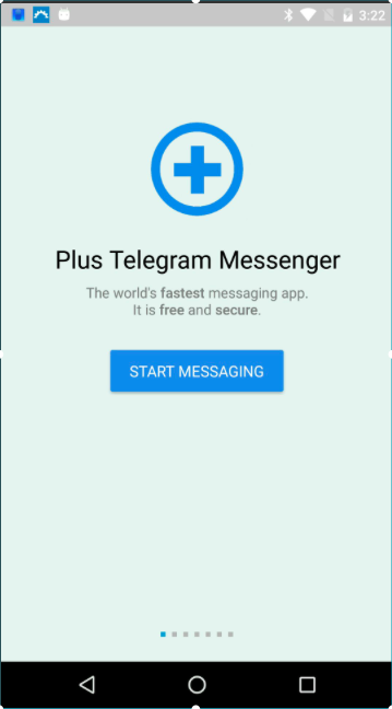 Android application Plus Telegram screenshort