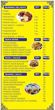 Rhea Food Flavours menu 2