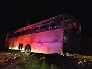 Six people burnt beyond recognition after what seemed like a petrol bomb‚ was thrown at the bus by unknown suspects. 