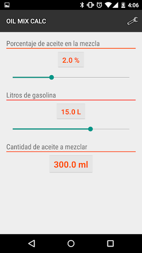 OilMix Calc - Mezcla de aceite