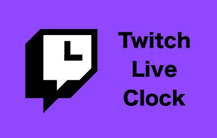 Twitch Live Clock small promo image