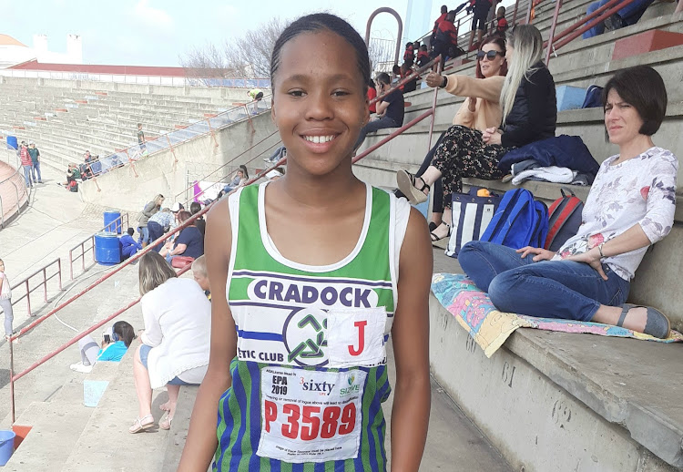 HUGE POTENTIAL: Cradock Primary School pupil Buhle Nqhibela has been chosen to represent the EP sub-youth team at the Interprovincial Athletics Championships in Sasolburg on November 23