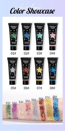 Title 13, Beauty Explosive Gel Liquid Sequins for Body, E...