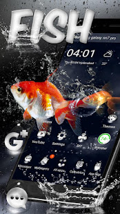 3D水下落金魚活主題(圖1)-速報App