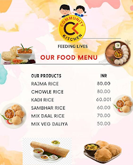 Community Kitchen menu 1