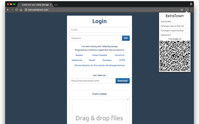 ExtraTown Tools - photos & files upload chrome extension