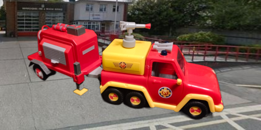 Jonah's fire truck ute