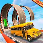 Real School Bus Mega Ramp Stunts Simulator Apk