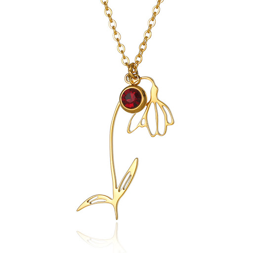 Title 4, Vintage Hollowed Out December Birthday Flower N...