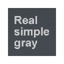 Real simple gray Chrome extension download