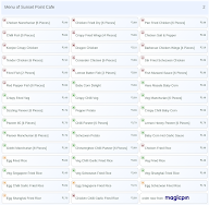 Sunset Point Cafe menu 2
