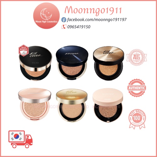 Duty Free - Set Phấn Nước Clio Kill Cover Cushion