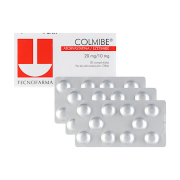 Colmibe Ezetimiba + Atorvastatina 20mg/10mg Tecnofarma Caja x 30 Comprimidos  