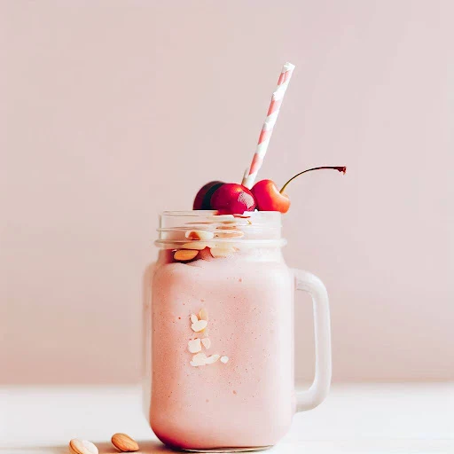 Cherry Almond Thickshake [Mason Jar] [450 Ml]