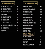 Masters Snooker Club & Cafe menu 1