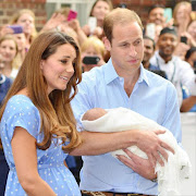 Princes William and George with Duchess Catherine