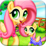 Cover Image of ดาวน์โหลด Mommy and Newborn Fluttershy Checkup and Care 1.0 APK