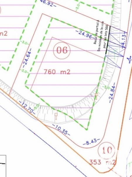 Vente terrain  760 m² à Beziers (34500), 195 000 €